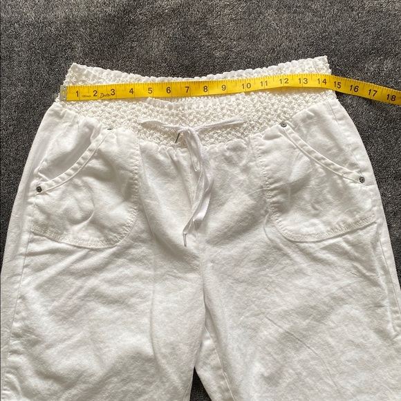 C Sono White Textured pants - Picture 7 of 10